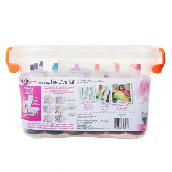 Tie-Dye Party Kit back of kit
