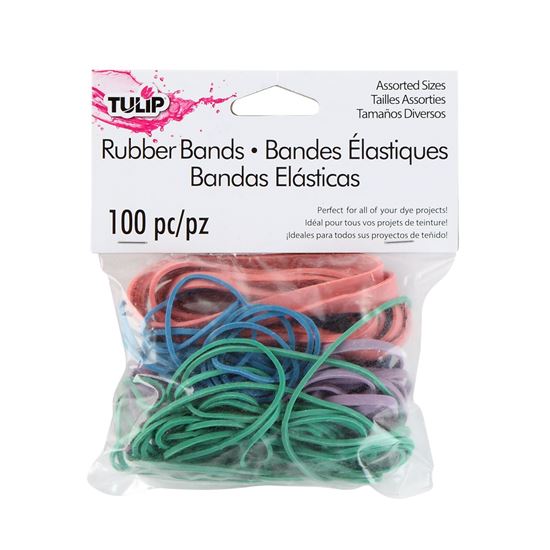 Rubber Bands Assorted Size 100 Pack Tie Dye Your Summer