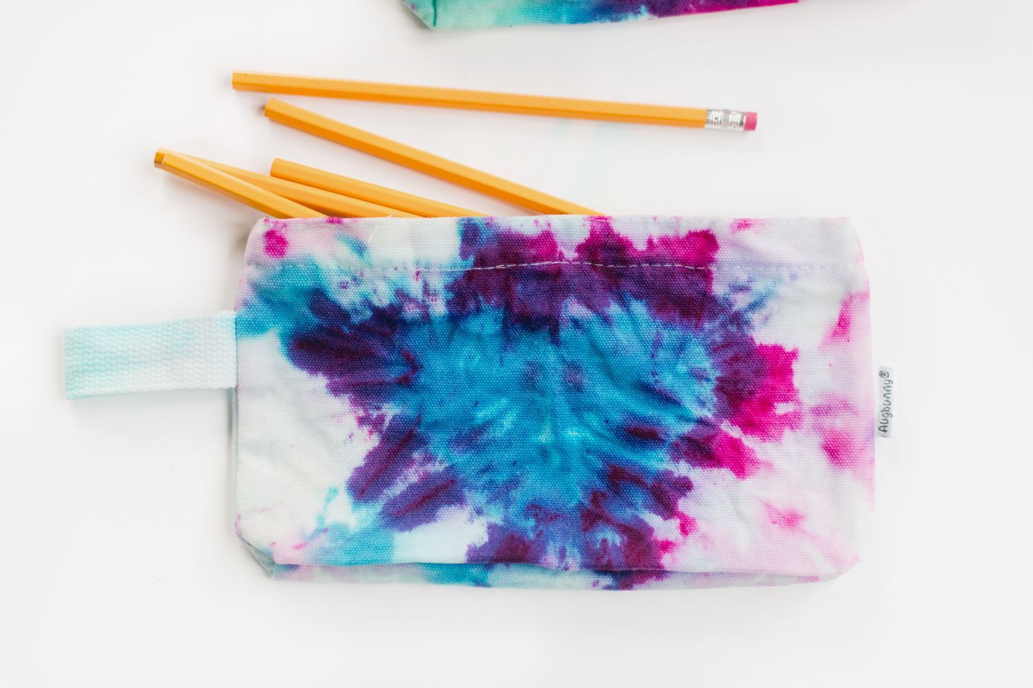 Heart Tie-Dye Pencil Case