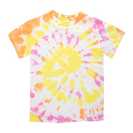 46021 Glow Tie Dye Kit swirl T-shirt project in daylight