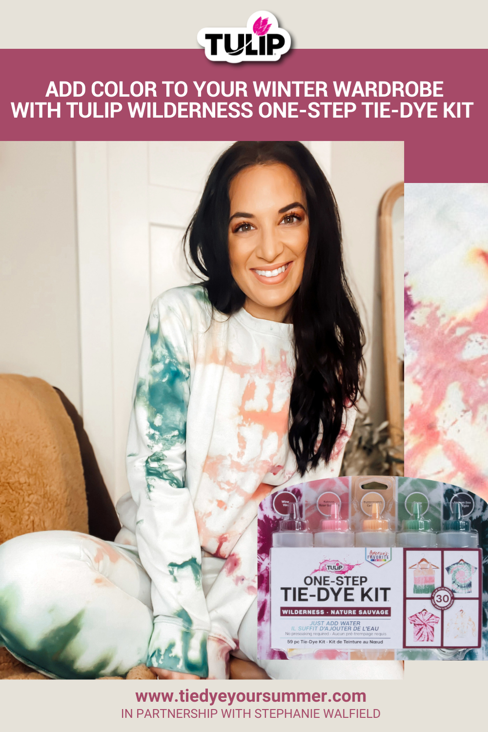 Add Color to Your Winter Wardrobe with Tulip Wilderness One-Step Tie-Dye Kit