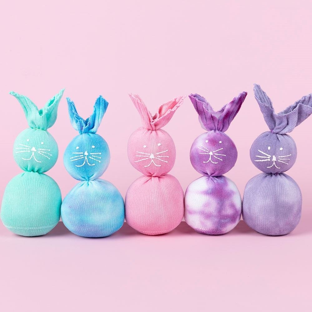 Pastel Tie-Dye Bock Bunnies