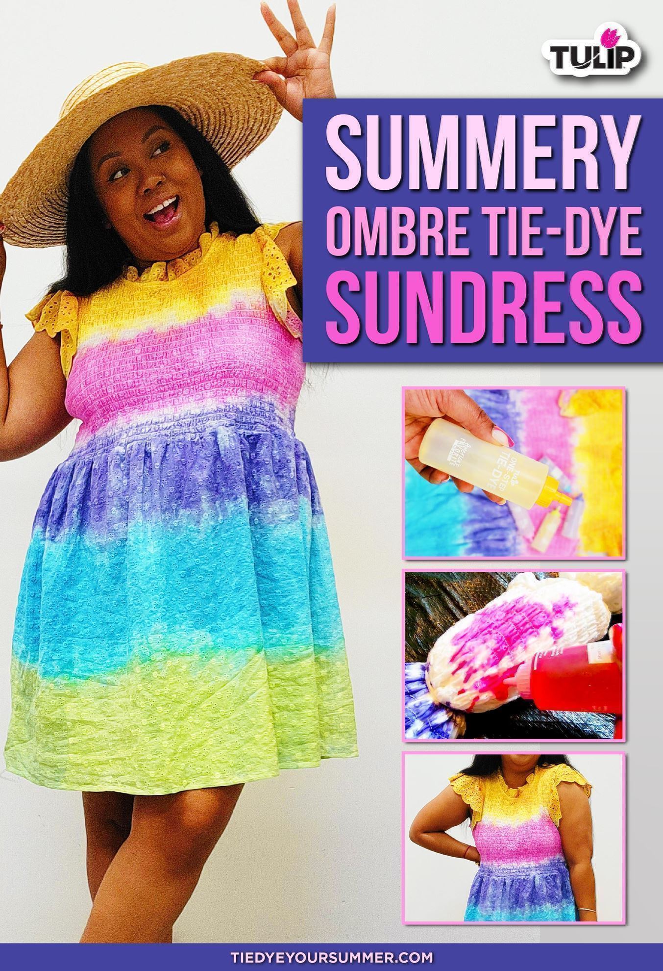 Summery Ombre Tie-Dye Sundress