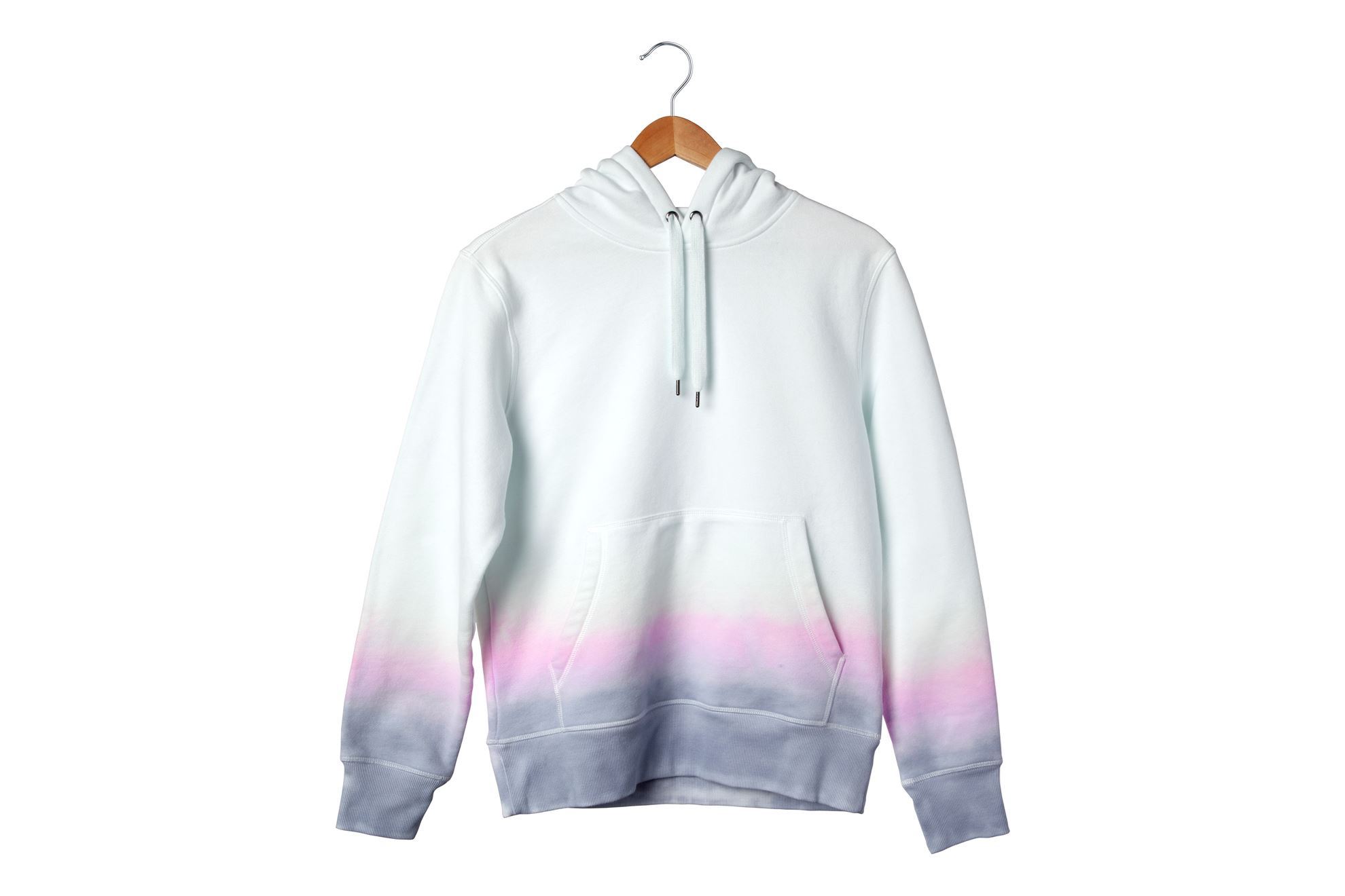 Pastel ombre tie-dye hoodie