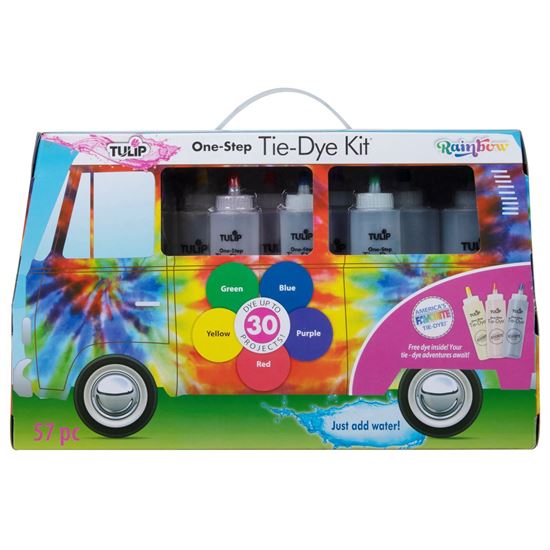 Rainbow One-Step Tie-Dye Road Trip Kit front of box