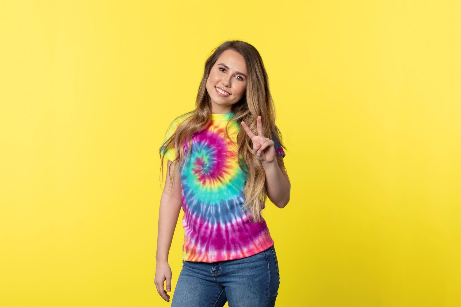 Rainbow Spiral Tie-Dye Tee