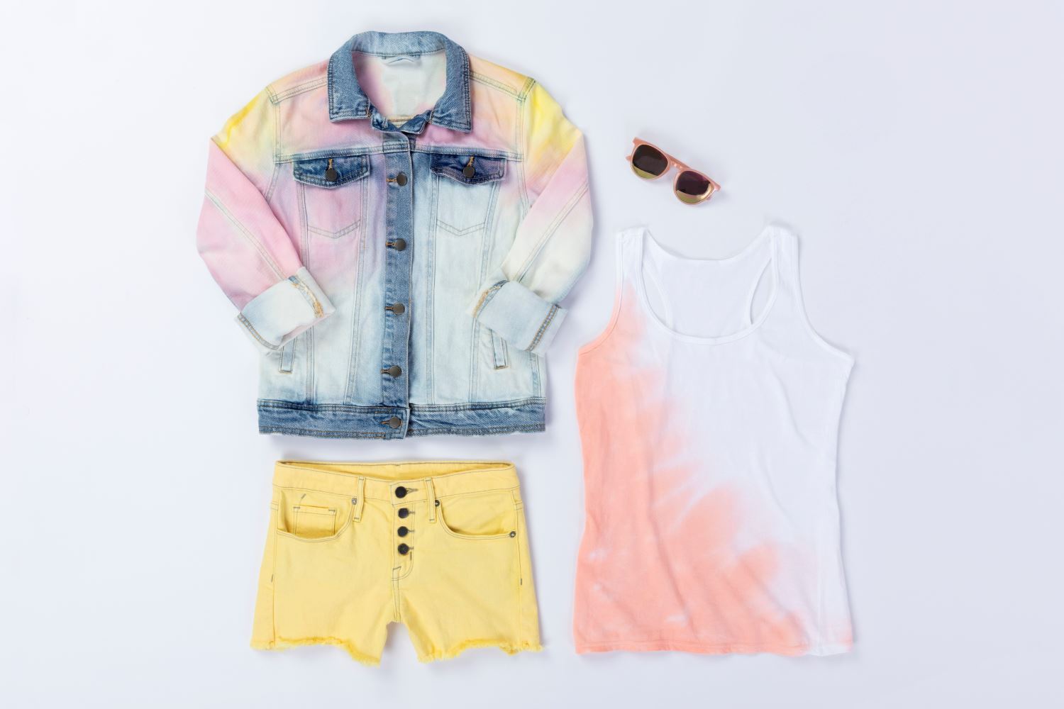 Boho pastel tie dye outfit