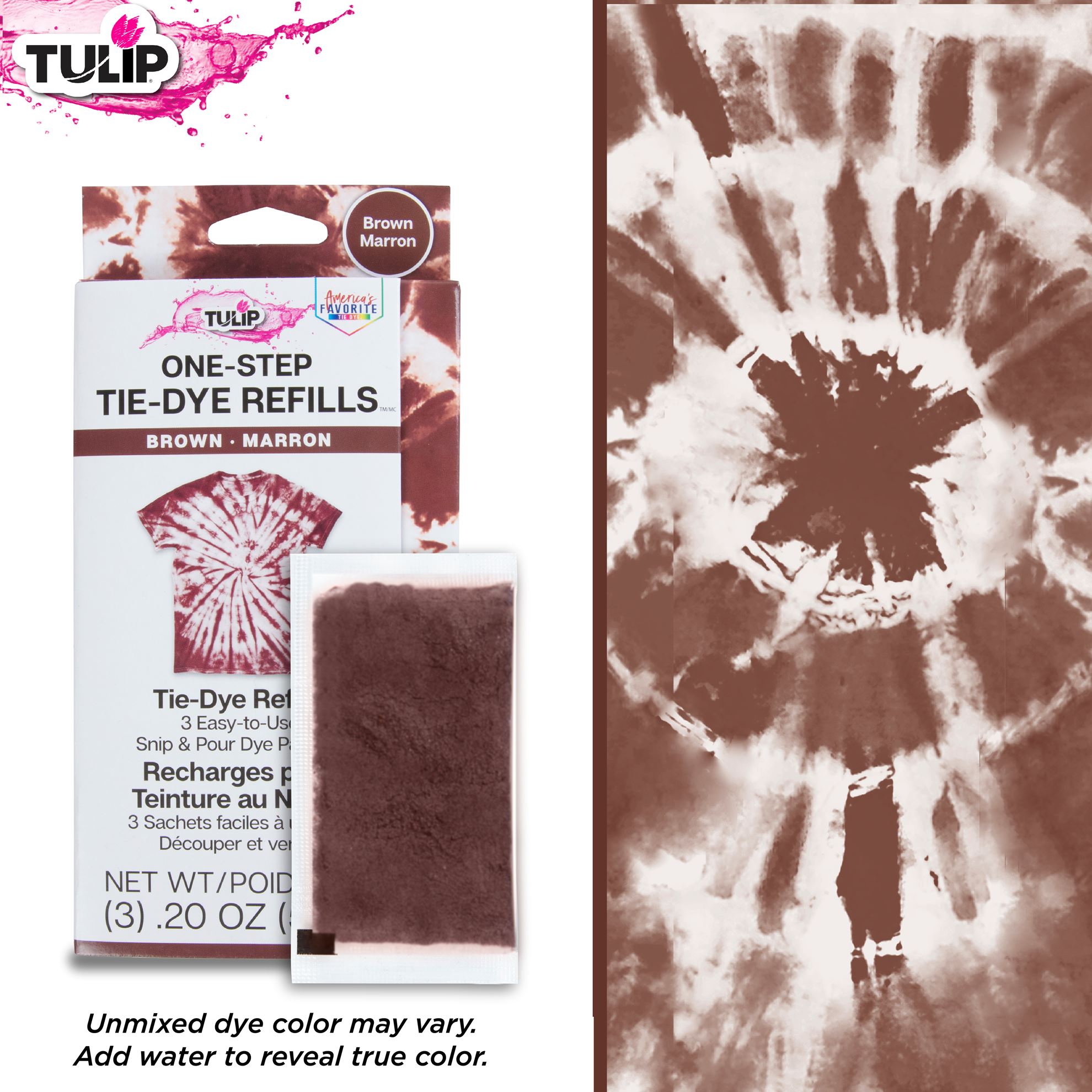 OneStep TieDye Refills Brown Tie Dye Your Summer