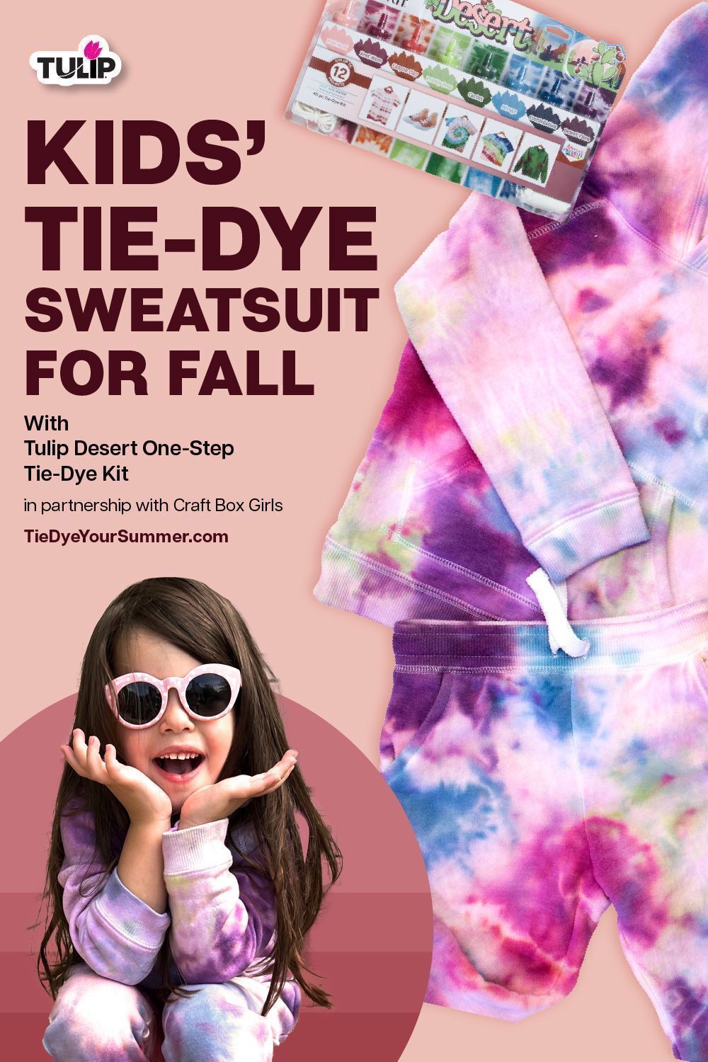 DIY Galaxy Tie-Dye Sweatsuit for Kids