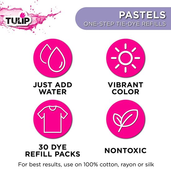 Picture of 47748 One-Step Tie-Dye Refills  Pastels 30 Pack