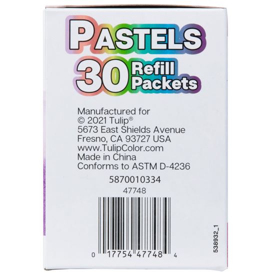 Picture of 47748 One-Step Tie-Dye Refills  Pastels 30 Pack