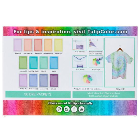 Picture of 47748 One-Step Tie-Dye Refills  Pastels 30 Pack