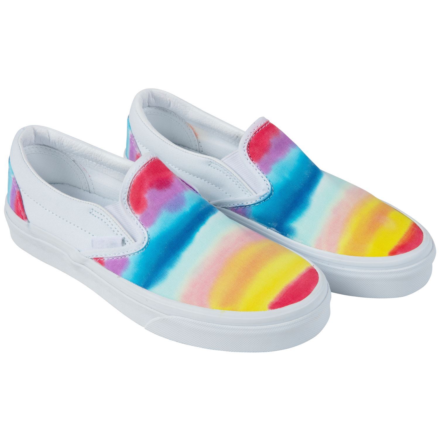 DIY Stripes Tie-Dye Shoes