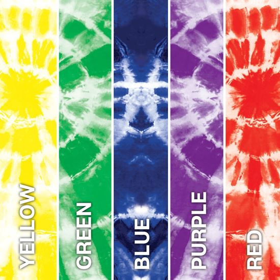 Rainbow One-Step Tie-Dye Road Trip Kit color swatches
