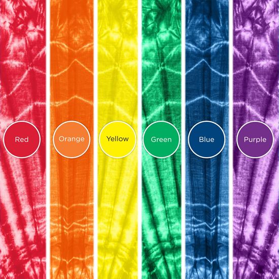 Picture of 45087 Tulip Rainbow Color Collection 6-Color Tie-Dye Kit