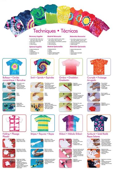 Bright 3-Color Tie-Dye Kit Instructions