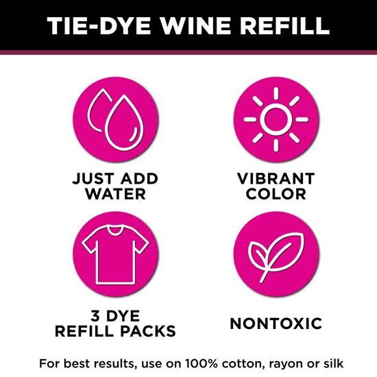 Picture of 47333 One-Step Tie-Dye Refills Wine