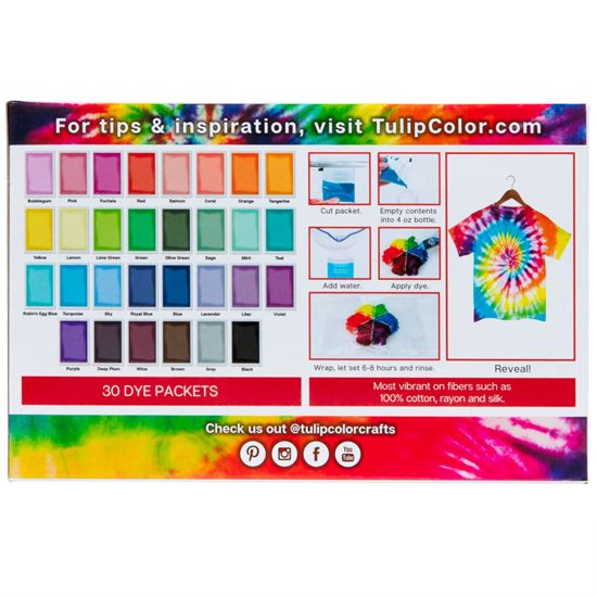Picture of 47747 One-Step Tie-Dye Refills Color Wheel 30 Pack