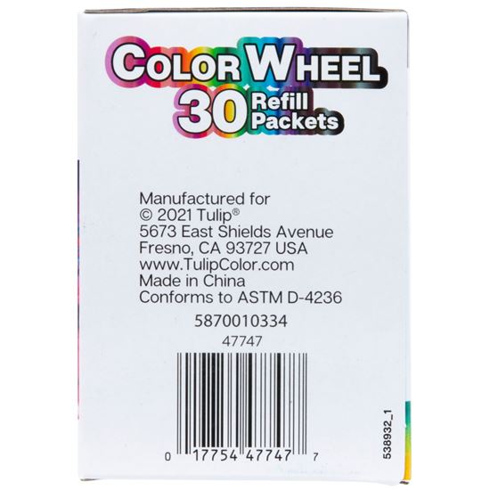 Picture of 47747 One-Step Tie-Dye Refills Color Wheel 30 Pack