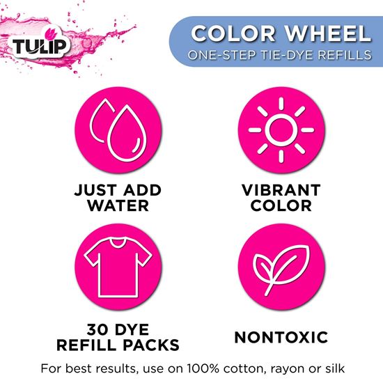 Picture of 47747 One-Step Tie-Dye Refills Color Wheel 30 Pack