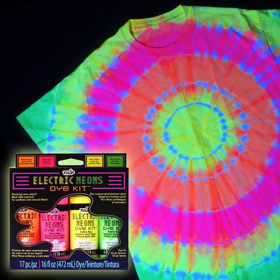 Picture of 32714 Tulip Electric Neons 16 fl. oz. 4-Color Dye Kit