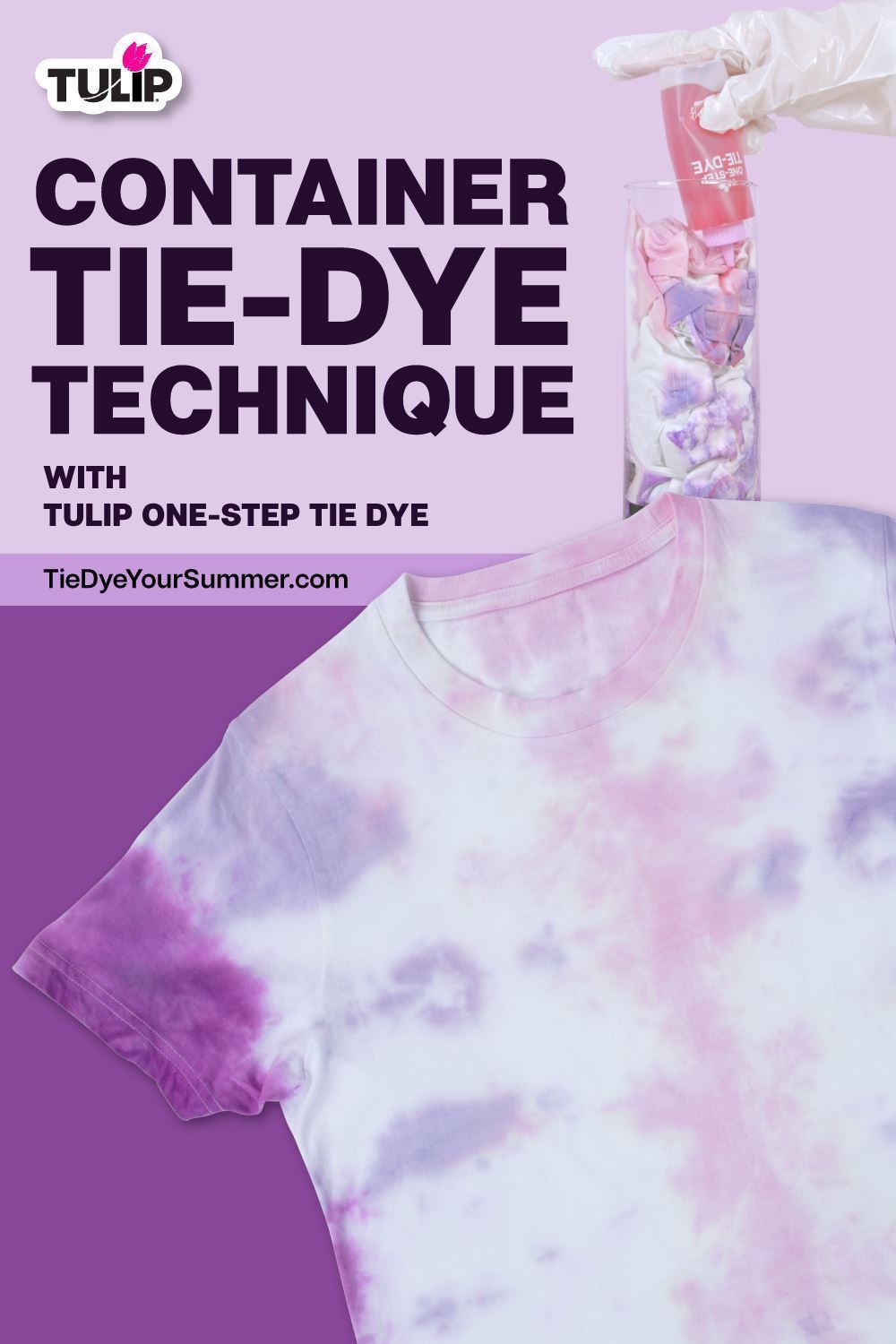 Container Tie-Dye Technique