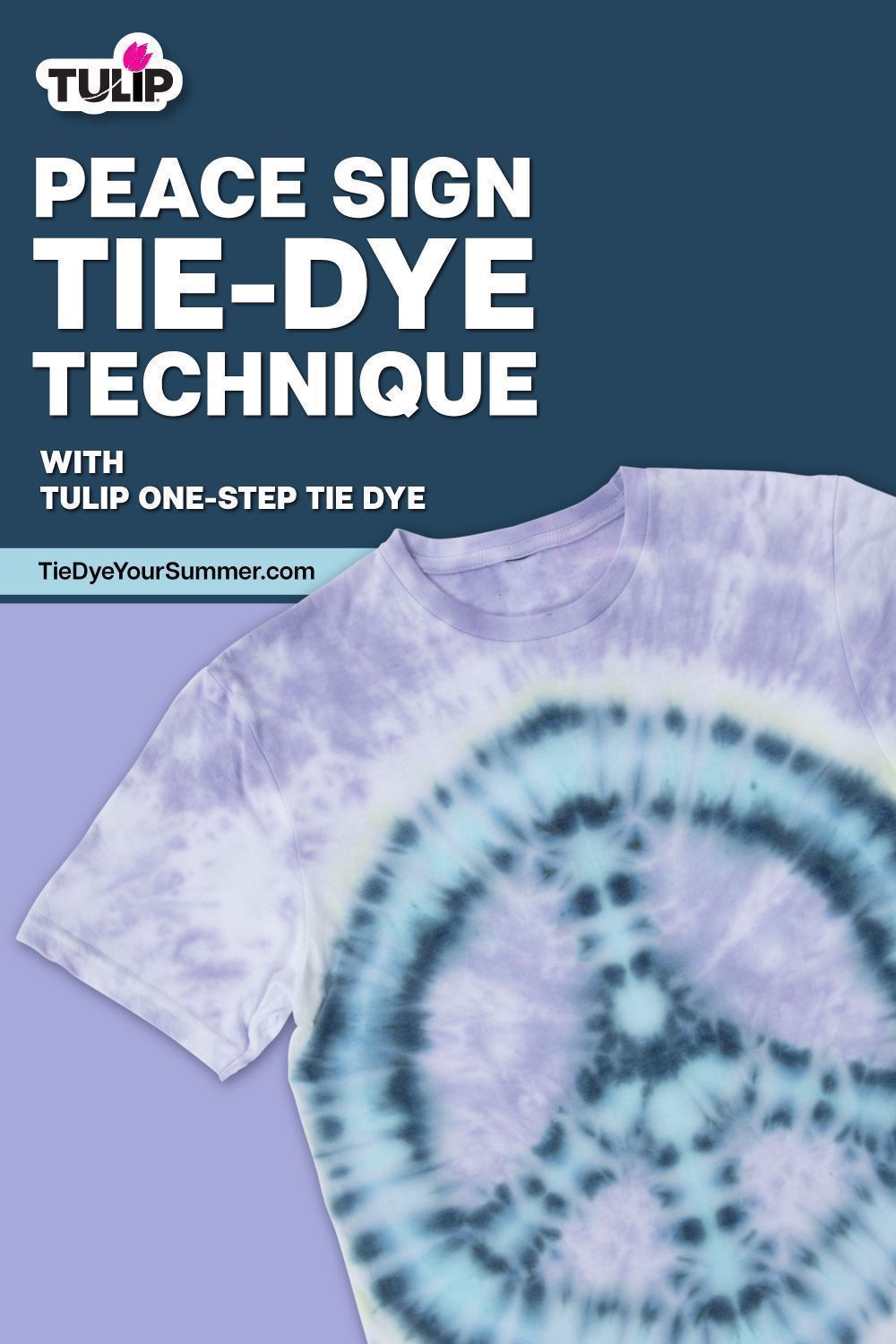 Peace Sign Tie-Dye Technique