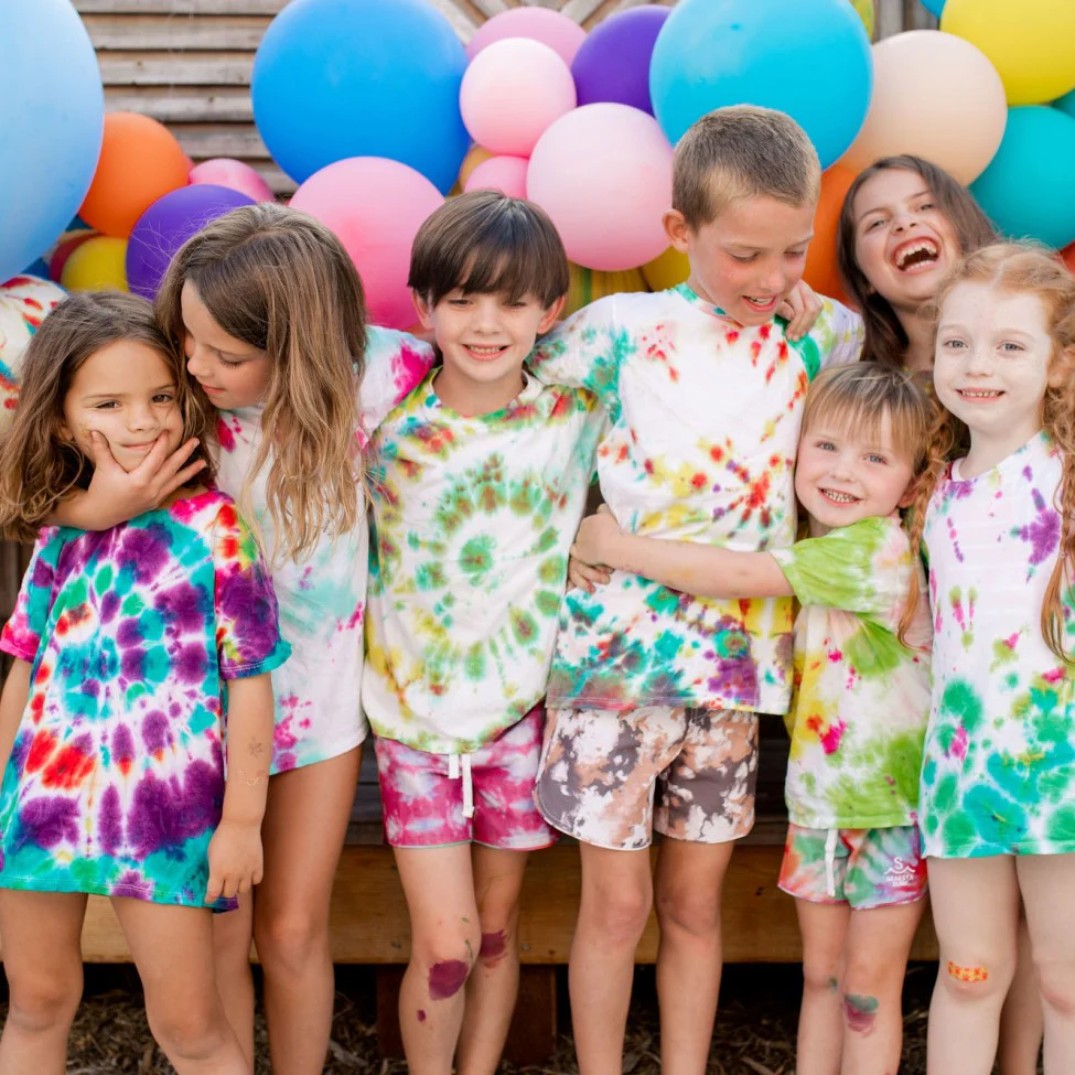 outdoor tie-dye party